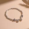 Pulsera de bambú de plata esterlina S925 Pulsera de campana diseño nicho cadena de plata avanzada Nueva pulsera de celebridad de Internet regalo