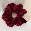 Goma para el pelo roja estilo coreano para mujer, nuevo modelo 2026, versátil de alta gama con alta elasticidad para coletas