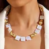 Amazon Transfronterizo Europeo y Americano Joyería Serie Perlas Collar Regalo de Alta Gama Collar de Perlas Barrocas para Mujer Combinación