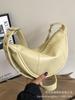 Bolso de Textura de Alta Gama para Mujer de Gran Capacidad 2025 Nuevo Diseño Nicho Primavera y Verano Bolso Bandolera de Hombro Único para Viaje Diario Bolso Dumpling