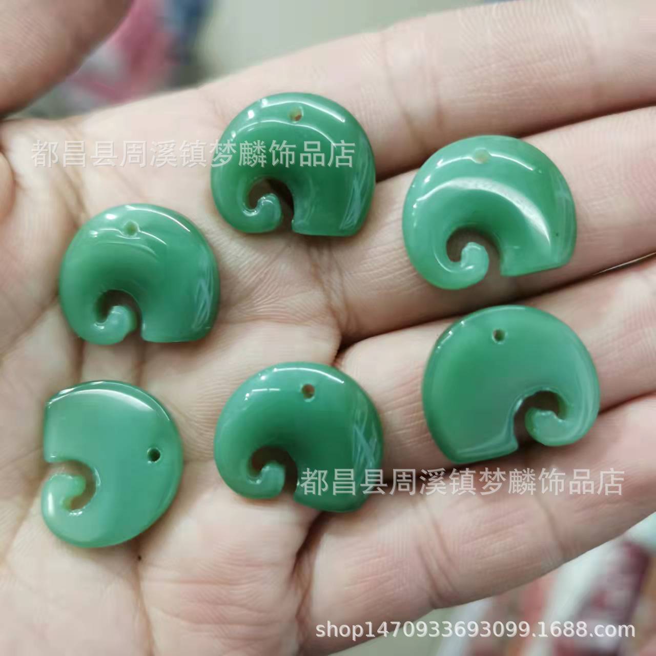 琉璃大象吊坠-4