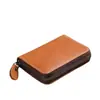 Bolsa de Tarjetas Simple Explosiva Piel Suave para Hombre Gran Capacidad Multi-Tarjeta Organizador de Tarjetas Portatarjeta de Licencia de Conducir Ultradelgado