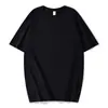 Camiseta de Algodón Puro 180g Suministro del Fabricante Camiseta de Verano Manga Corta para Hombre Capa Base Holgada Casual Cuello Redondo