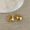 Nicho design sentido dourado arco escovado brincos de metal feminino único requintado viajante todos os brincos de combinação
