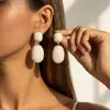 Joias transfronteiriças europeias e americanas, brincos de pedras preciosas estilo corte vintage personalizados, brincos pendentes versáteis e elegantes para mulheres