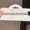 Luz de Caramelo Neón~Pulsera de Circonia Flor Cuadrada, Estilo Fresco y Dulce, Joyería de Diseñador para Mujeres con un Toque de Lujo
