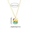 Collar Estilo Retro Francés Jardín de Monet Perla Microincrustada Lujo Ligero Moda Estilo Pintura al Óleo Cadena para Clavícula Versátil Joyería