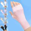 Guantes de Protección Solar para Mujer Verano Resistentes a UV Antideslizantes Ciclismo Tranvías Conducir Delgados de Sombrilla Pantalla Táctil Guantes de Seda de Hielo para Hombre
