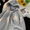 Sudadera con capucha para hombre estilo americano de calle, nuevo modelo primavera y otoño, estilo Hong Kong, holgada casual, chaqueta con cremallera elegante y moderna
