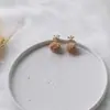 "Coleção de Brincos de Pelúcia" Atmosfera Outono e Inverno Brincos com Pingente de Bola de Pelo Design de Alto Padrão para Mulheres Brincos de Réveillon