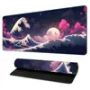Alfombrilla de Ratón Ukiyo-E Japonés Olas de Kanagawa Mantel de Mesa Alfombrilla de Teclado con Borde de Precisión