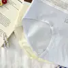 Capture a Felicidade~ Roupa Íntima de Algodão Fofa para Meninas 2026 Nova Cintura Média Aderente ao Corpo Algodão Puro Respirável Adolescente Calcinha Triângulo