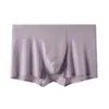 Ropa interior de seda de hielo sin costuras para hombre de verano, fina, de cintura pequeña, transpirable, antibacteriana, calzoncillos bóxer de seda de hielo para cintura pequeña, venta al por mayor