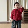 Roupas Infantis Yinke Jaqueta para Meninos Inverno 2025 Nova Estilosa Acolchoada com Fleece Casaco de Algodão Espesso Roupas de Algodão Infantis Roupas de Bebê