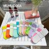 Calcetines de tubo ZT268 para niños, de verano, de malla, transpirables, de princesa, para bebés, lote para padres e hijos.