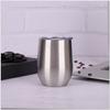 Em Estoque 12oz Aço Inoxidável 304 Copo Casca de Ovo, Taça de Vinho em Formato de Ovo para Sublimação, Porta-Ovo, Copo Térmico, Presente no Atacado