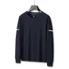 Otoño e Invierno 2024 Estilo Hong Kong para Hombre Cuello Redondo Holgado Cómodo Anti-arrugas Colgante Sudadera Casual Todo-partido Top de Cuello Redondo Ropa para Hombre