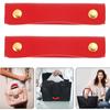 Estuche de viaje de cuero sintético con asa, antitirones, para equipaje, con correa desmontable
