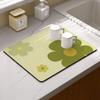 Pad Drenador Estilo Crema para Encimera de Cocina Pad Absorbente de Lodo Diatomeas Pad Aislante para Tazas y Platos de Barra Pad para Fregadero de Baño