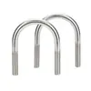 Perno en U 304 Abrazadera en U de Acero Inoxidable Tornillo en U Abrazadera para Tubería de Sujeción Abrazadera de Sujeción para Tubería
