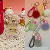 Oro Puro 999 Colgante de Oro de Rollo de Canela Serie Sanrio Oso de Fresa Cordón de Pompón Tienda de Oro Atractor de Tráfico Regalo