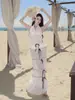 2025 Novo Maiô de Saia Dividida Feminino Cobertura da Barriga Emagrecedor Praia Férias Fonte Termal Maiô Feminino [uma geração de cabelo]]