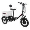 Triciclos Eléctricos Personalizados al por Mayor de Fábrica de 20 pulgadas, Triciclos de Carga con Marco Agrícola, Triciclos Eléctricos con Asistencia de Potencia