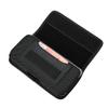 Adequado para Capa de Couro Vertical Max para iPhone 16, Porta-Cartão Tecido de Nylon Oxford Cinto de Vestir, Bolsa de Cintura para Celular