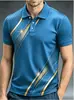 Camisa Polo Masculina de Manga Curta - Várias Cores Disponíveis. Gola e mangas curtas apresentam um efeito estampado, adequadas para uso casual e para o trabalho.