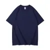 2302 Camiseta de Verano de Manga Corta Personalizada de Fábrica, Camisa Cultural de Algodón Puro Personalizada, Camisa de Marca de Moda de Corte Holgado para Publicidad con Logo Impreso