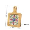 En stock Portavasos de Azulejo de Madera Maciza con Asa Aislamiento Térmico Salvamanteles Simple para Hogar de Madera Maciza para Mesa de Comedor Salvamanteles para Sopa y Arena