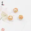 Esmalte Cloisonné Método Antiguo Goteo de Aceite Cuentas Sueltas Accesorios DIY Flor de Bauhinia Cuentas de la Fortuna Pulsera Collares Cuentas