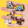Zuecos de Estilo Deportivo con Dijes Decorativos para Zapatos, Clips Decorativos de PVC para Pantuflas de Jardín, Accesorios Decorativos DIY para Bolsas de Playa, Extraíble