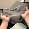 Estilo Simple Han Da~ Calzones de Algodón Puro con Letras para Mujer de Cintura Media Sin Costuras Transpirables Cómodos Cubre-Entrepierna Completamente de Algodón para Chicas Jóvenes