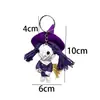 Colgante de Muñeco Vudú Divertido de Halloween Llavero de Figura de Bruja Tejida de Lana Decoración de Fiesta Adorno Colgante Pequeño