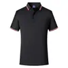 Algodão antibacteriano 5A verão alta qualidade roupas de trabalho camisa polo logo bordado personalizado gola manga curta macacão listrado masculino