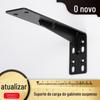 Suporte de parede triangular de aço laminado a frio suporte de parede de canto reto suporte de partição de ferro tripé prateleira de armazenamento