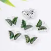 Contas de borboleta com zircônia incrustada em ouro 18K para pulseira DIY, colar, pulseira, material de preparação, acessórios de joia em estoque, atacado