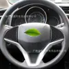 Adecuado para 14-18 Honda Fit Modificación de Interior de Coche Botón de Volante de Fibra de Carbono Pegatina Decorativa