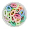 Cadena Acrílica 14*20mm Cadena Colorida Anillo Abierto Cuentas Sueltas Herrajes con Cuentas Cadena para Equipaje Accesorios para Joyería DIY