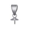 Plata esterlina S925 soporte colgante de perla transfronterizo hecho a mano DIY accesorios de joyería colgante de collar hebilla de clip de melón bandeja colgante soporte vacío