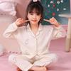 Comercio Exterior 2025 Pijama Nuevo para Niños de Manga Larga de Algodón Nube para Primavera y Otoño de Dibujos Animados para Niños Grandes Conjunto de Ropa para el Hogar de Dibujos Animados