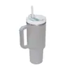 Copo de Gelo Grande Capacidade 40oz de Segunda Geração Transfronteiriço, Copo Térmico de Aço Inoxidável 304 com Alça, Copo Portátil para Carro