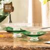 Estilo europeu Starry Sky relevo vidro placa de frutas criativa cor seca placa de chá mesa de chá decoração bandeja base candy prato atacado