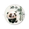 Juego de Posavasos al por Mayor de 6 Piezas Panda Tesoro Nacional de Sichuan Huahua Aislante Antideslizante Absorbente Corcho Cerámico con Soporte