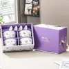 Muguete Creativo Pequeño Regalo Cerámica Tazón Vajilla Set Regalo de Agradecimiento Práctico Recuerdo Evento Regalo Promocional con Impresión de Logo