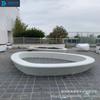 Asiento de piscina con árbol de FRP, circunferencia del árbol, parterre de flores, centro comercial, silla de ocio, parque cuadrado, banco de descanso comunitario, taburete para exteriores