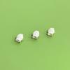 Plata Pura 999 Sólida Pez Koi Cuentas Pequeñas Accesorios de Plata Pura Pulsera DIY Hecha a Mano Cuentas Espaciadoras Cuentas Barril Materiales