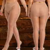 Meias Femininas para Primavera e Verão 100kg Tamanho Plus Meias Estilo Europeu e Americano Finas Podem Ser Cortadas Conforme Necessário Meias Transparentes Antiderrapantes Pernas à Mostra