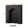 Gabinete Decorativo de Lareira Estilo Francês, Gabinete de Exibição Branco e Preto Estilo Americano para Sala de Transmissão ao Vivo, Gabinete de Entrada Estilo Nórdico para Pousadas